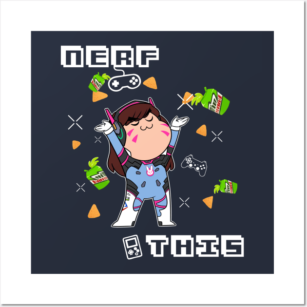 D.Va Nerf This!! Wall Art by NolyCS